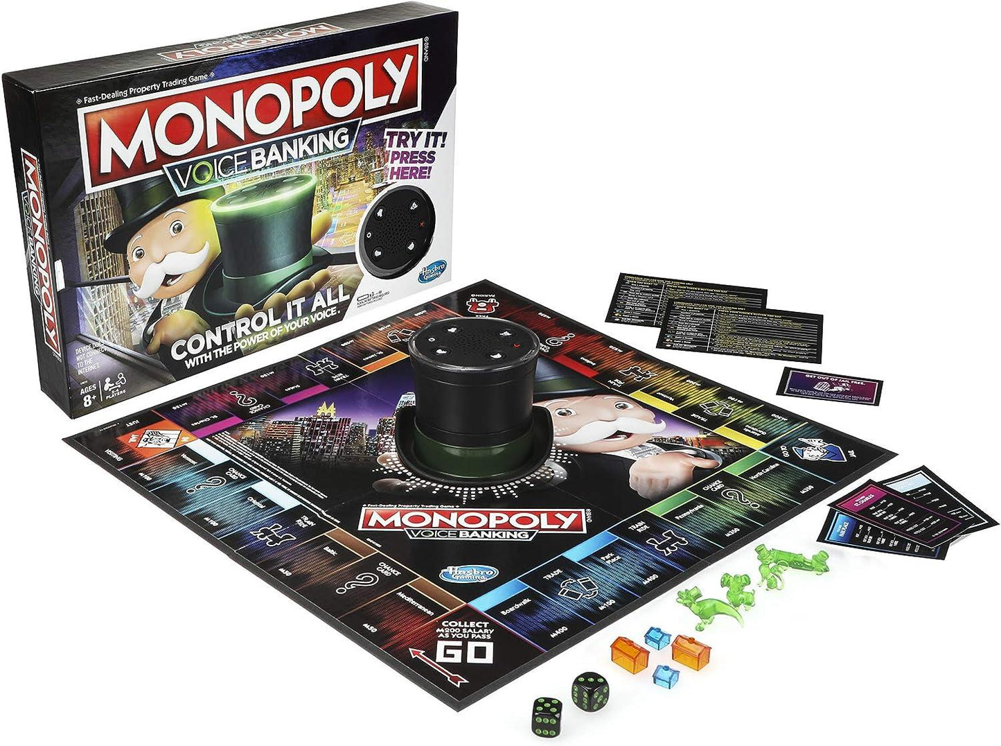 Monopoly Voice Banking Electronic Family Board Game for Kids Ages 8+ E4816