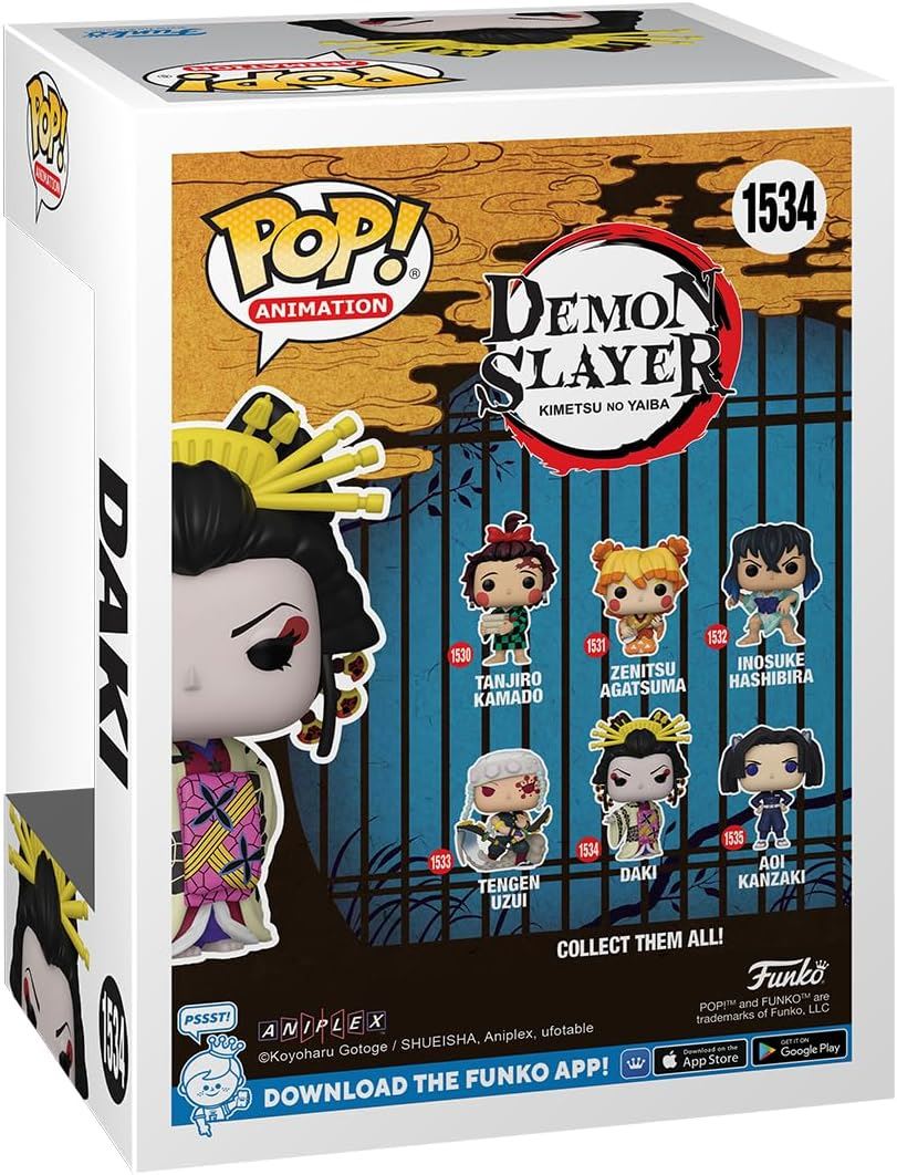 Daki #1534 Pop! Animation Vinyl Figure 75571 – Demon Slayer Funko Collectible 3.75″ Anime Figure
