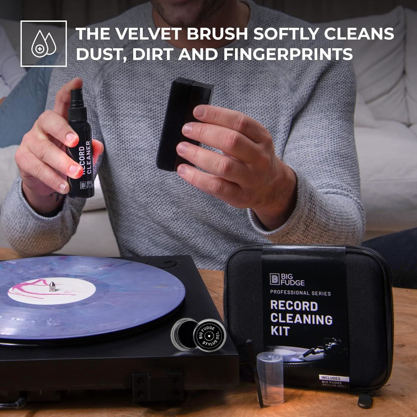Record Cleaning Kit BFRC-Pro102 Professional Series Vinyl Set (Big Fudge)