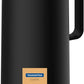 Tramontina Exata 1L Thermal Flask 61637/103 – Black Glass-Lined Vacuum Insulated Bottle Carafe with Cup Lid for Hot & Cold Drinks
