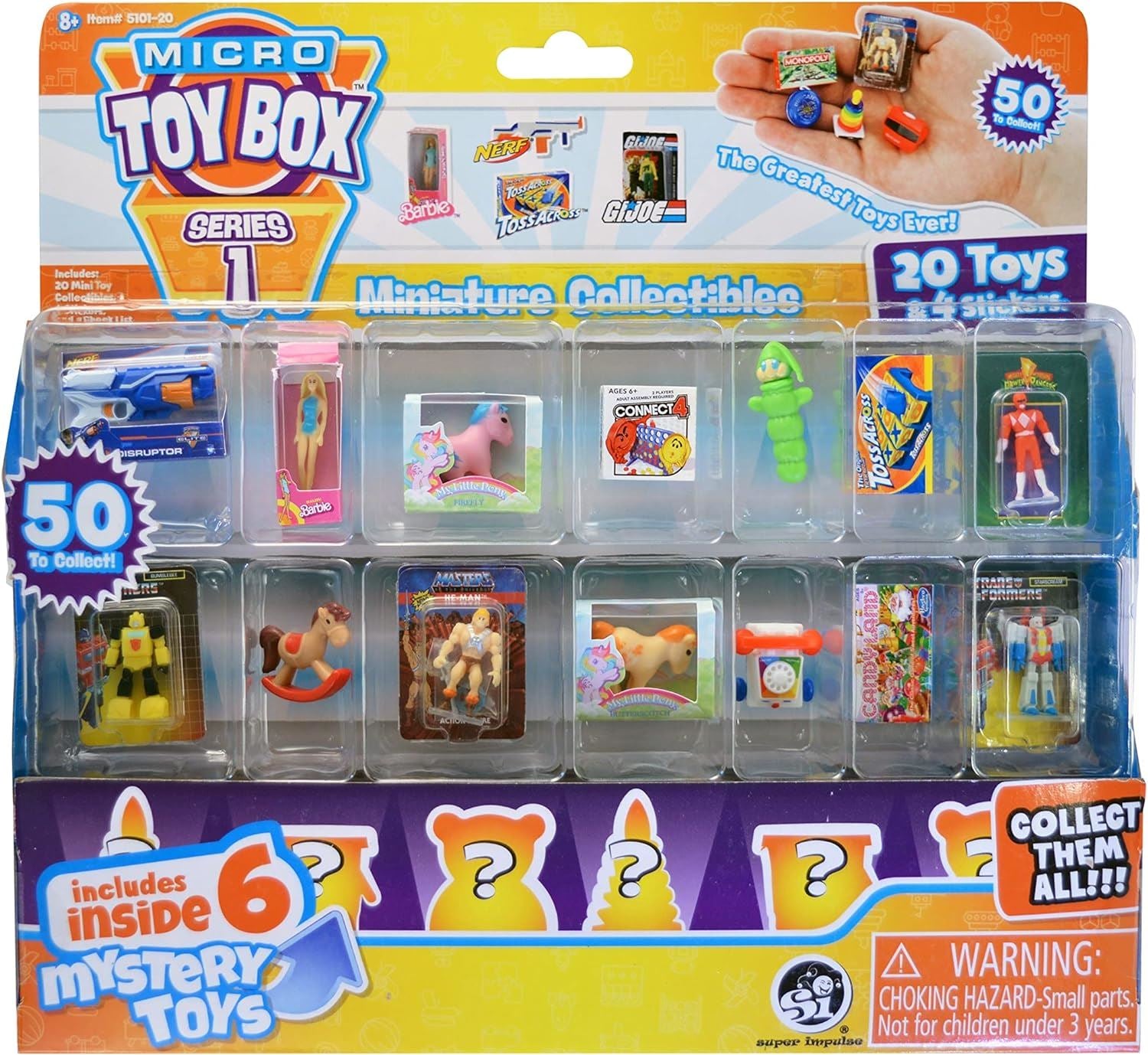 20 Pack Micro Toy Box Series 1 Mystery Pack - World's Smallest Toys