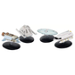Shuttlecraft Set 7 (Captain’s Yacht, Spacematic Cargo Shuttle Type 9A Docking Shuttle) Model Die Cast Ships (Eaglemoss / Star Trek)