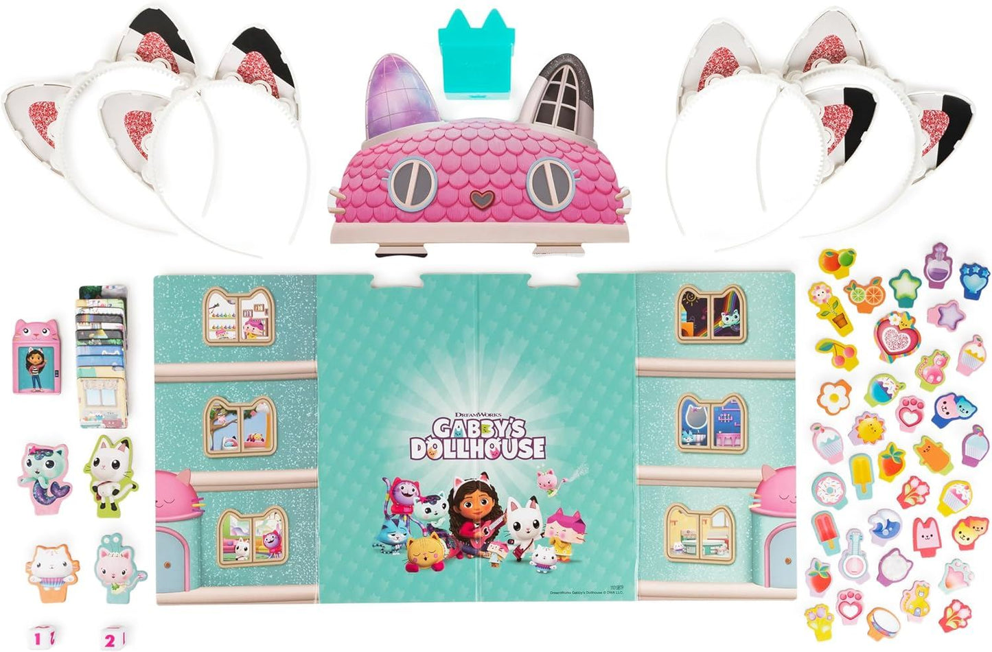 The Meow Tastic Game 6068673 Gabby’s Dollhouse Board Game by Spin Master | Family Game Based on the Netflix Series