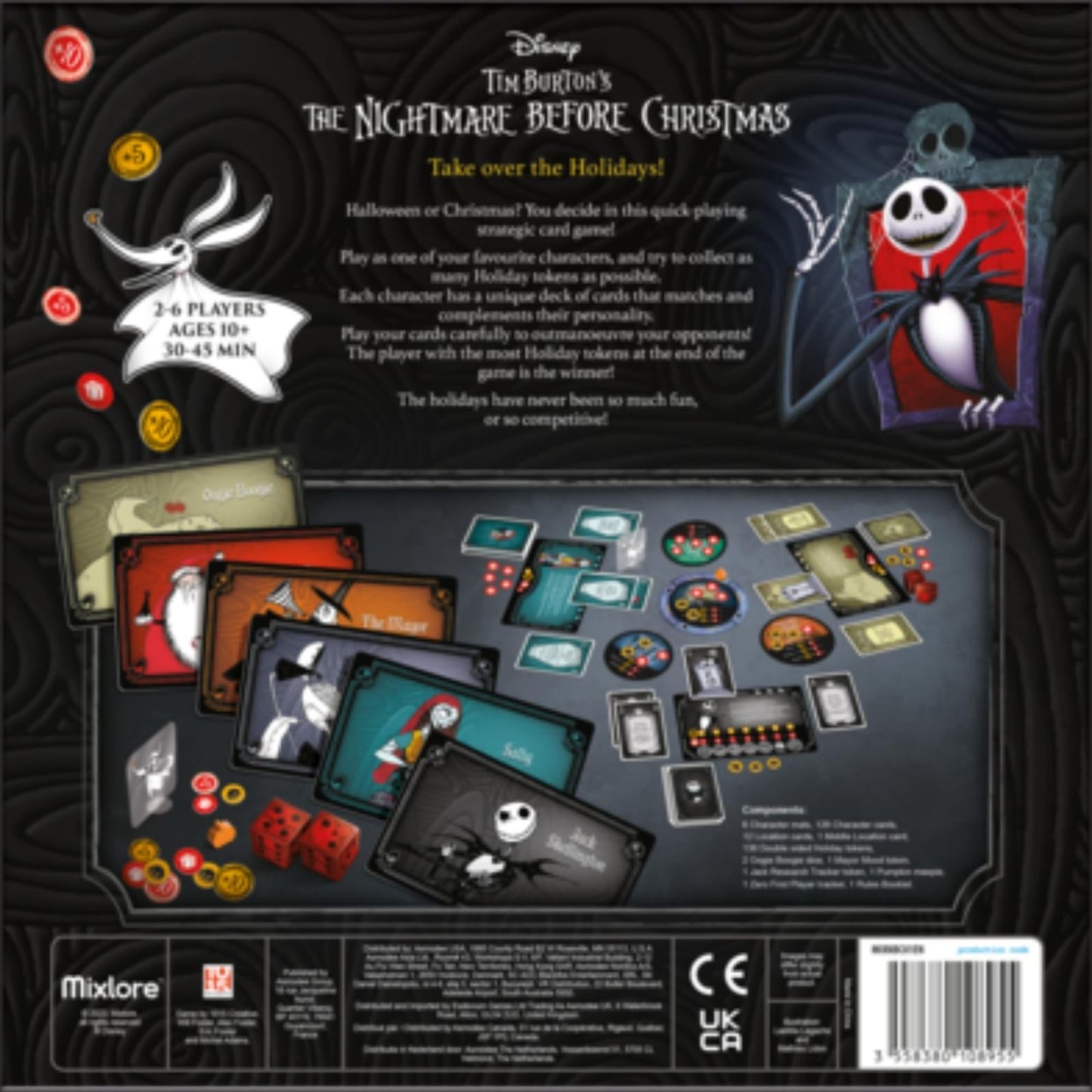 Tim Burton’s The Nightmare Before Christmas: Take Over the Holidays! MIXNBC01EN – TNBC Strategy Card Game for Families & Fans