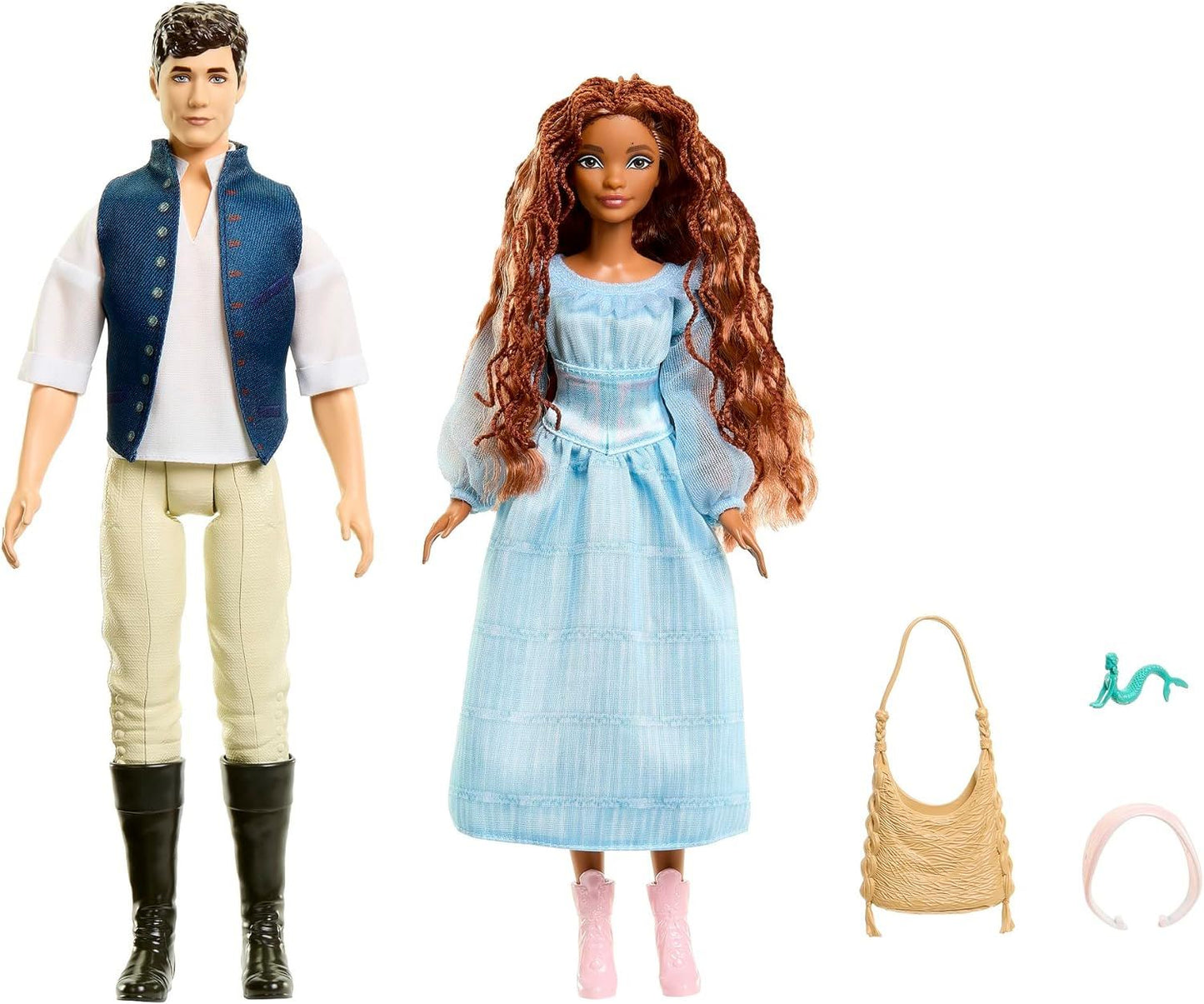 Disney Movie The Little Mermaid Ariel & Prince Eric 2 Fashion Dolls Set HLX14