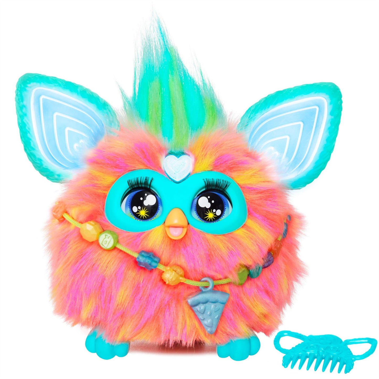 Hasbro Furby Coral F6744 Interactive Plush Toy for Kids 6+ | Voice Activated, Lights, Music & Accessories
