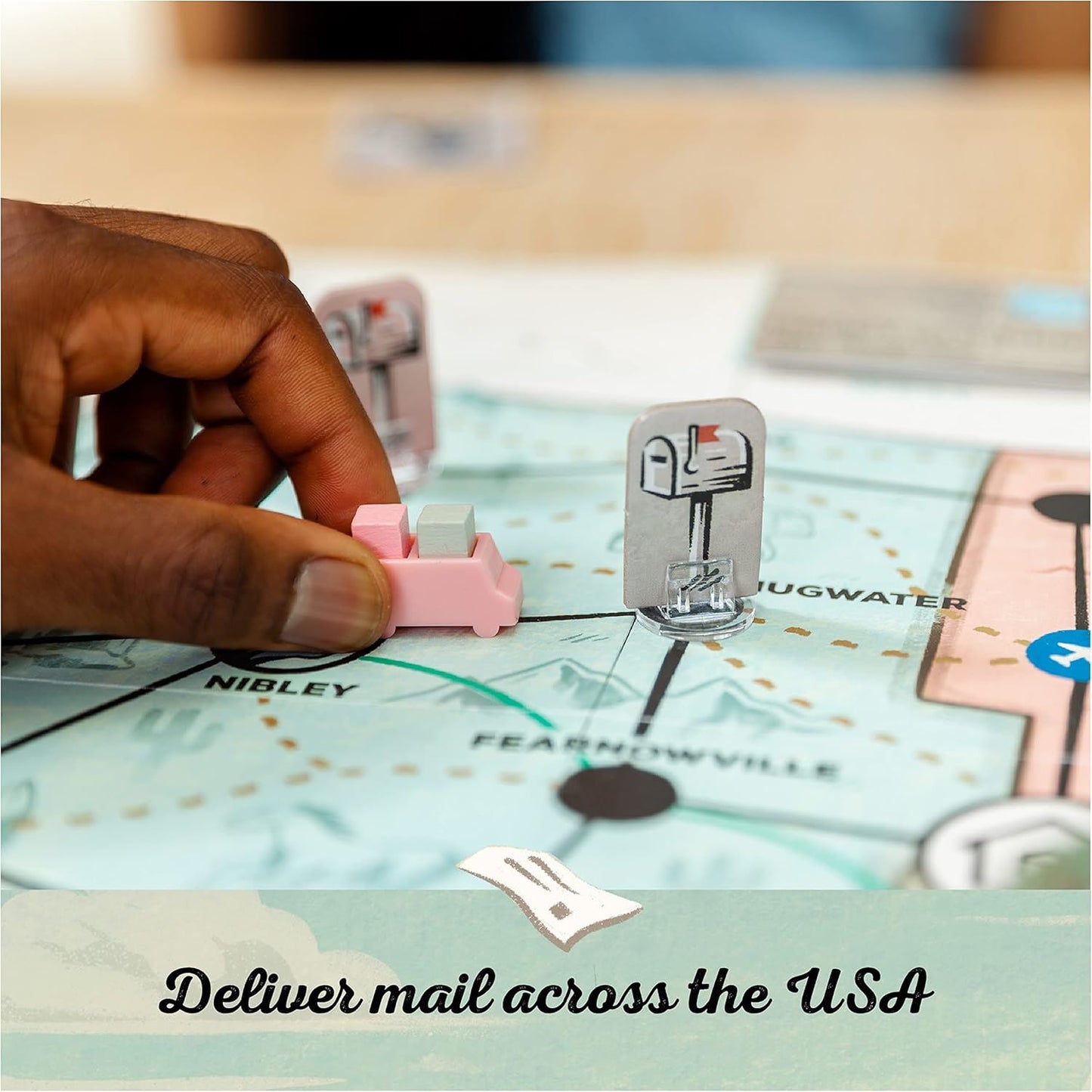 The Great American Mail Race Family Board Game (Big Potato Games)