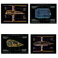 Shuttlecraft Set 3 (Travel Pod, Type 11, Argo & Workbee) Model Die Cast Ships SSSEN402 (Eaglemoss / Star Trek)