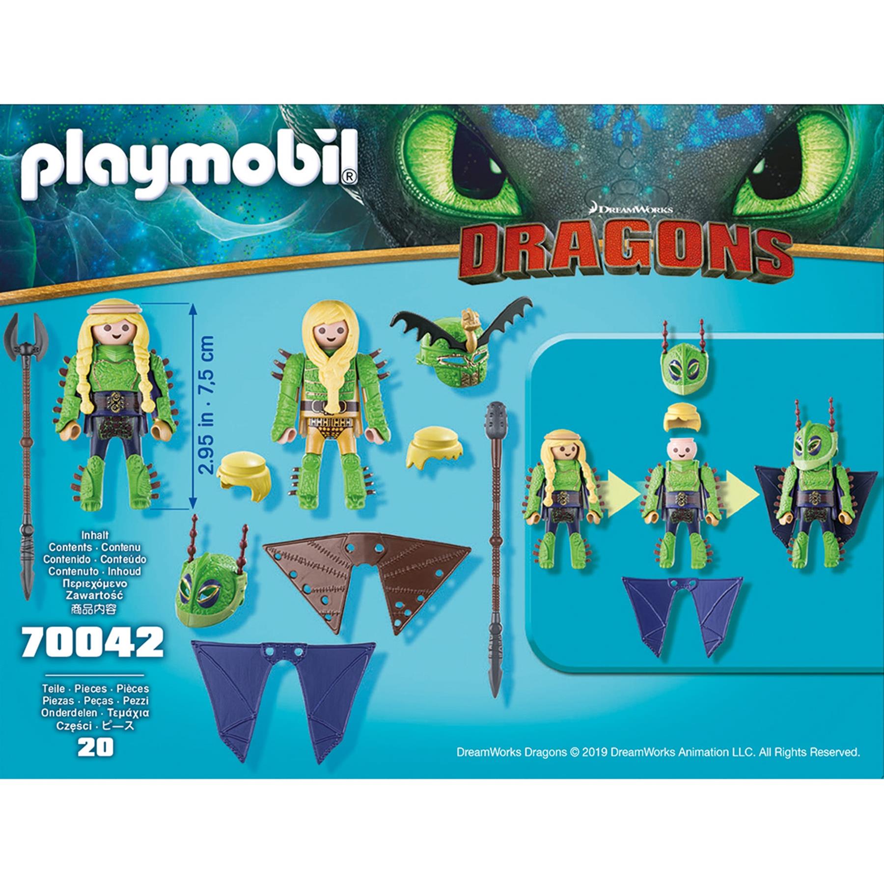 Playmobil Dragons RUFFNUT AND TUFFNUT with Flight Suit 70042 Playset Figures