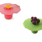 Charles Viancin Bottle Wine Stopper Pink Hibiscus Flower BPA Free Silicone
