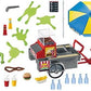 PLAYMOBIL 9222 Ghostbusters Hot Dog Stand with Slimer Playset