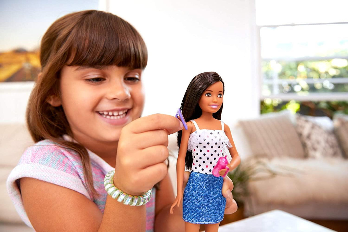 Skipper Babysitters Inc. (FXG92) BARBIE Doll Spotty Top Accessories