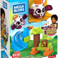 Fisher-Price Mega Bloks Peek-A-Blocks PANDA SLIDE Building Set