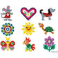 Hama Beads 10,000 Beads and 5 Pegboards Case Tub Refill Ironing Multicolour